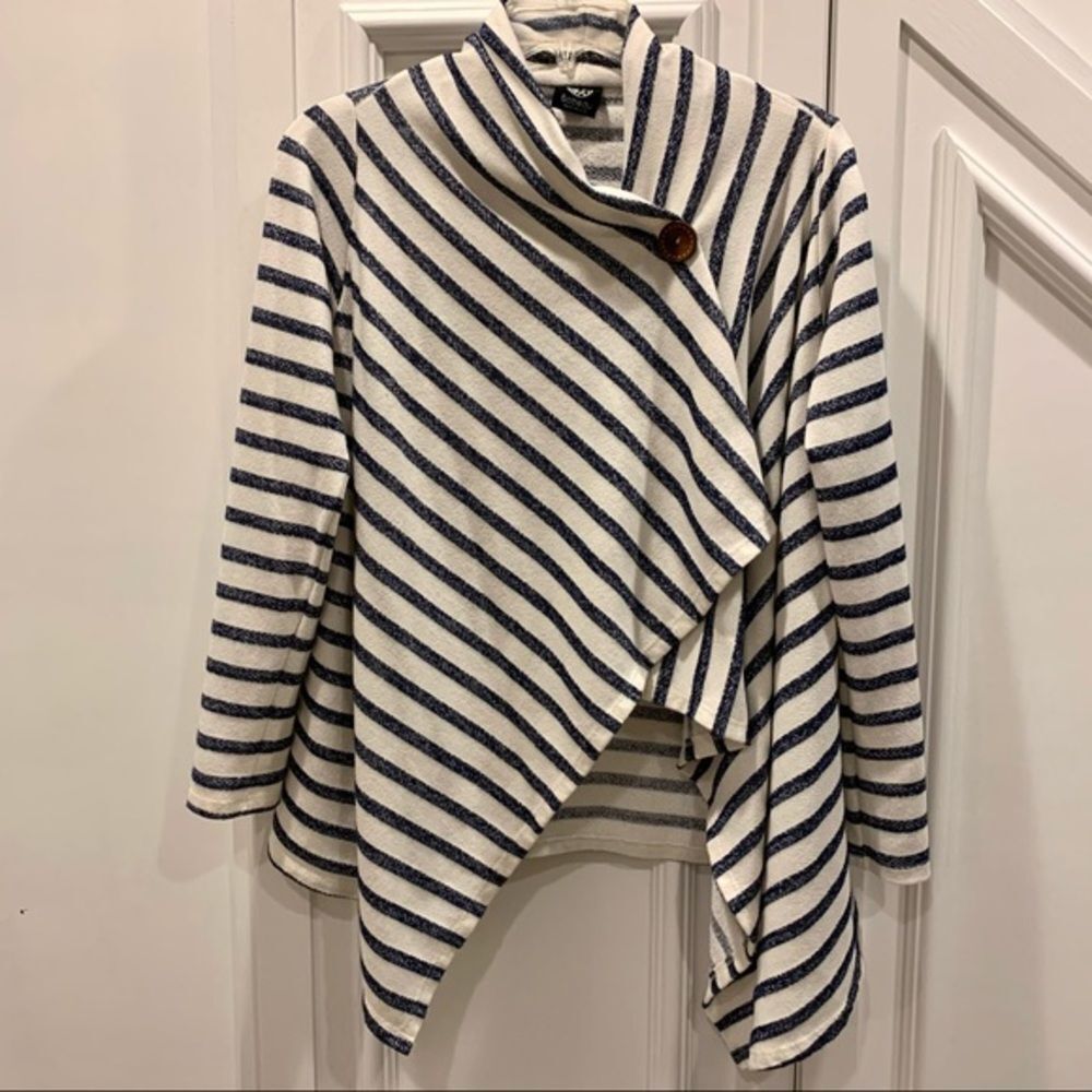 Bobeau Striped Sweater Top S‎